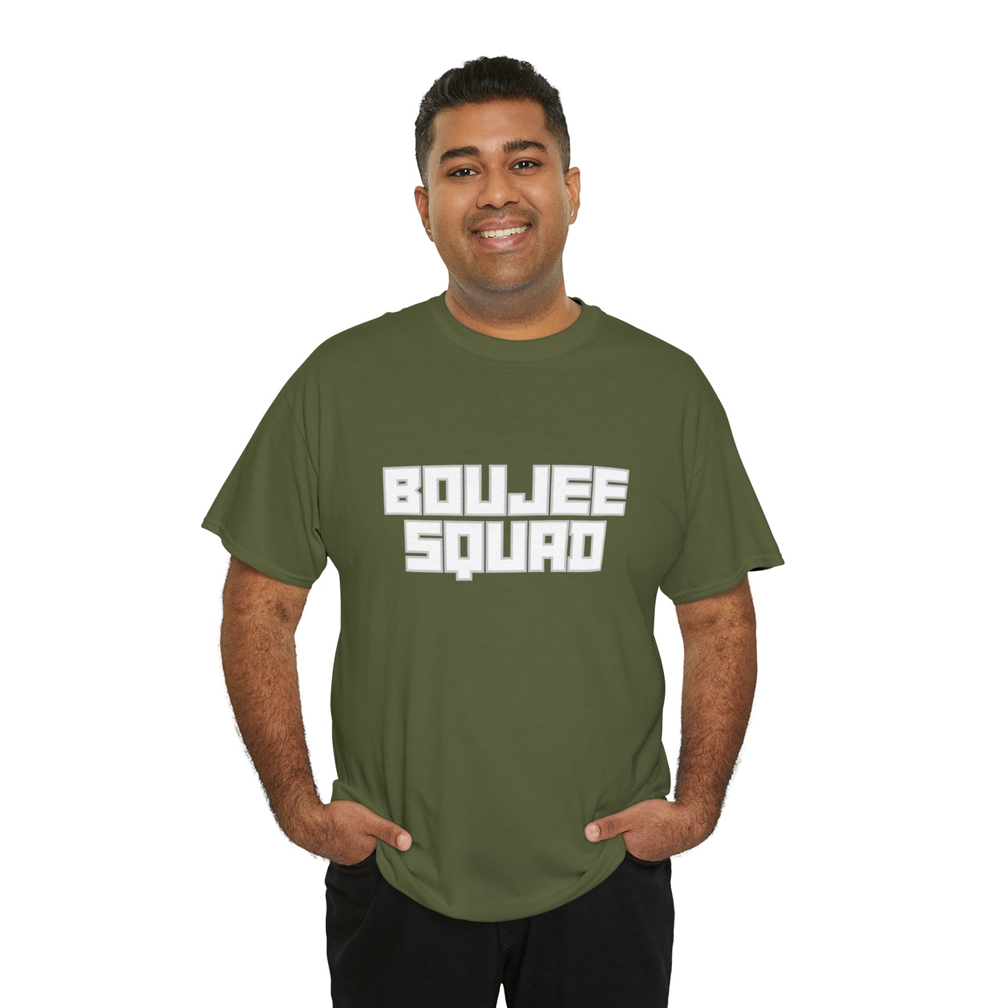 Boujee Squad Unisex Heavy Cotton Tee_WHT Print