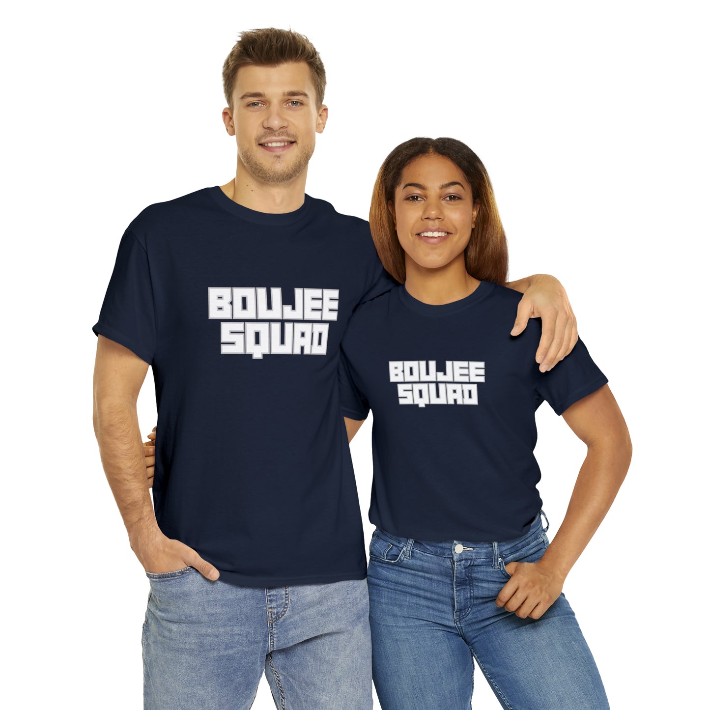 Boujee Squad Unisex Heavy Cotton Tee_WHT Print