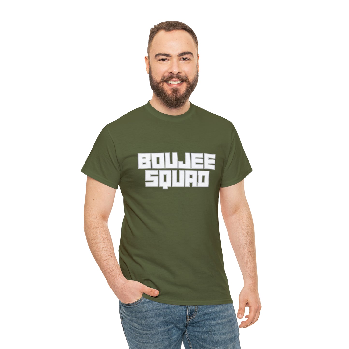 Boujee Squad Unisex Heavy Cotton Tee_WHT Print