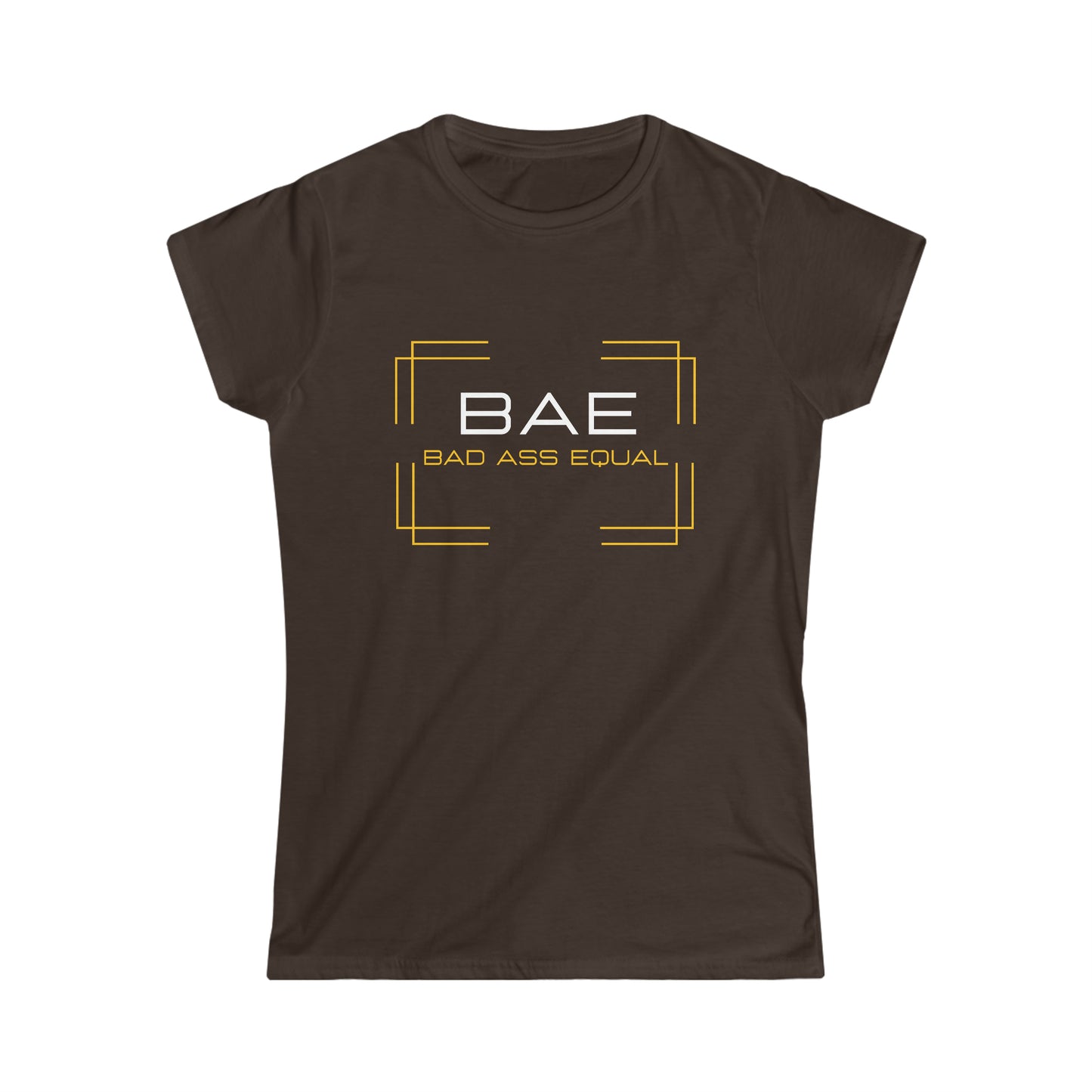 BAE Bad Ass Equal Women's Fancy Softstyle Tee - Gold