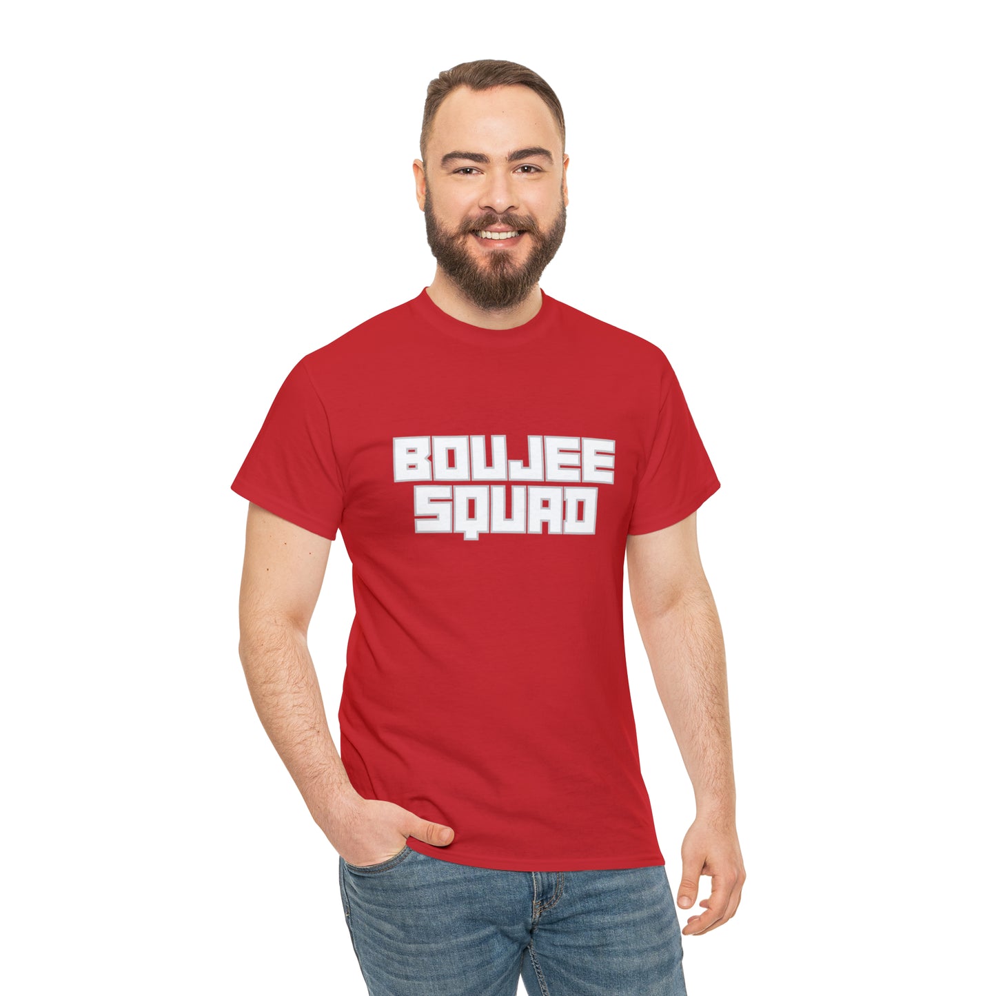 Boujee Squad Unisex Heavy Cotton Tee_WHT Print