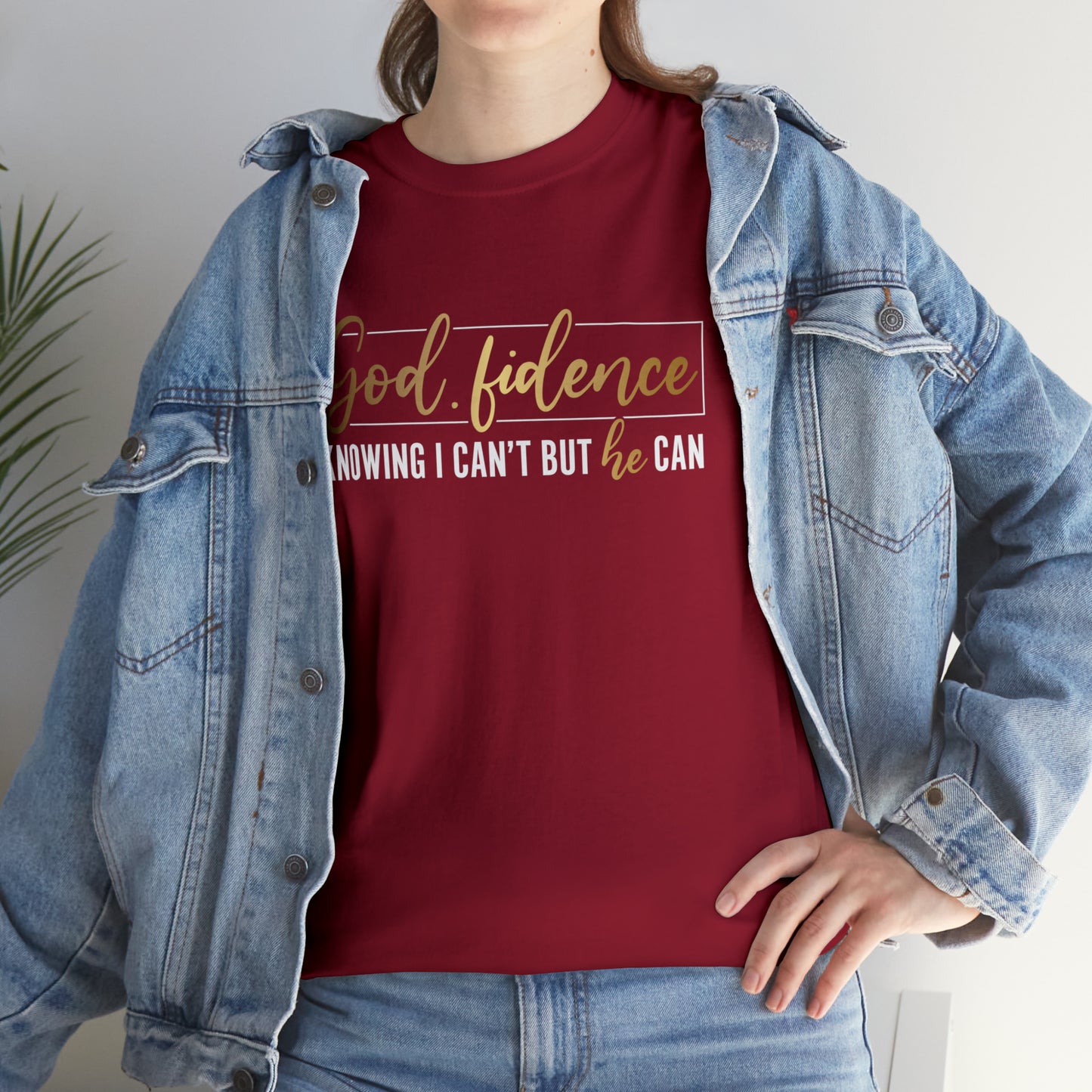 God-fidence Unisex Heavy Cotton Tee - Black Print