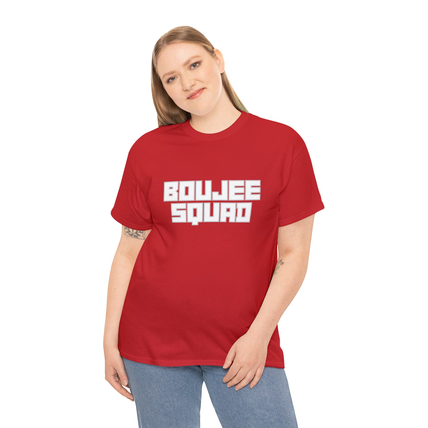 Boujee Squad Unisex Heavy Cotton Tee_WHT Print