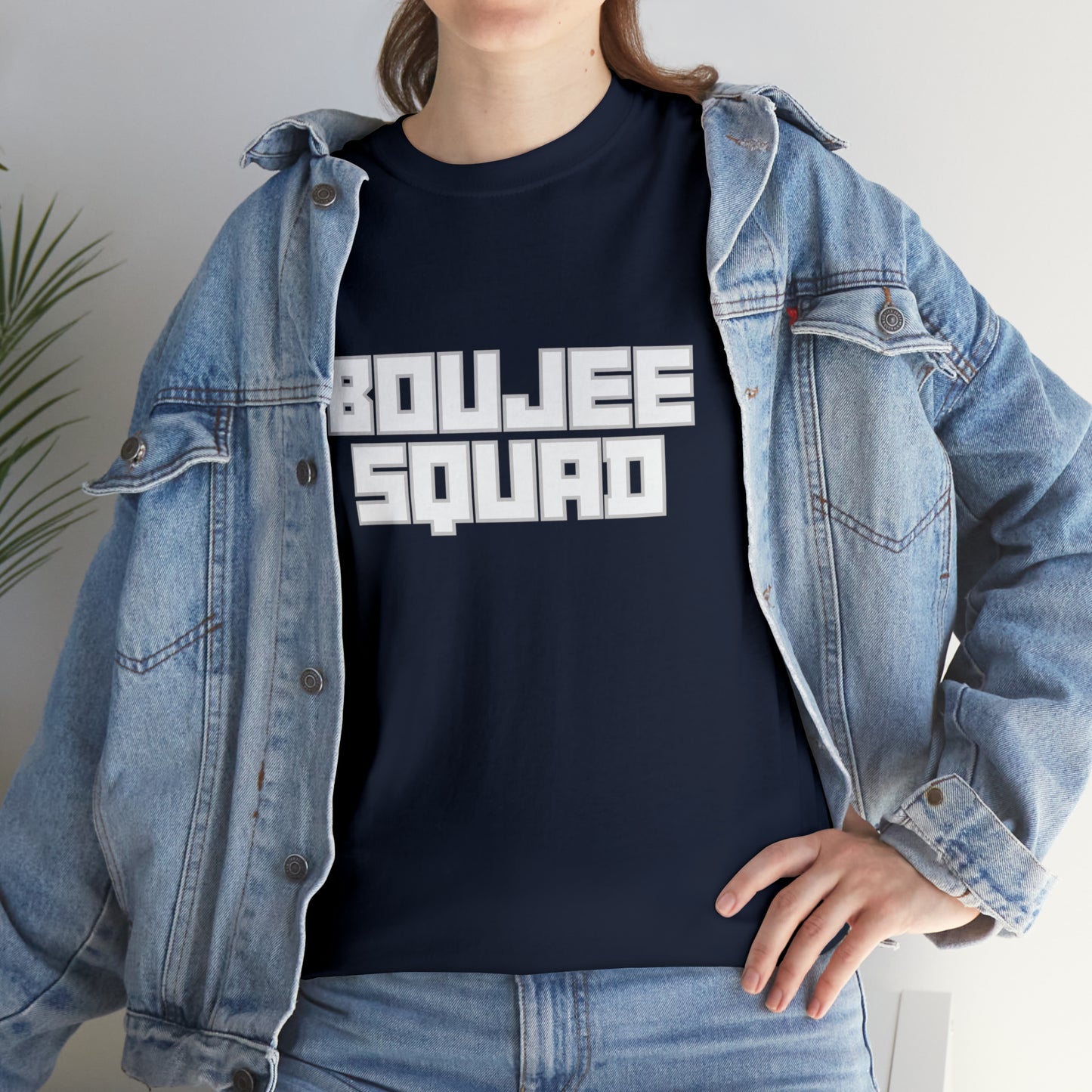 Boujee Squad Unisex Heavy Cotton Tee_WHT Print