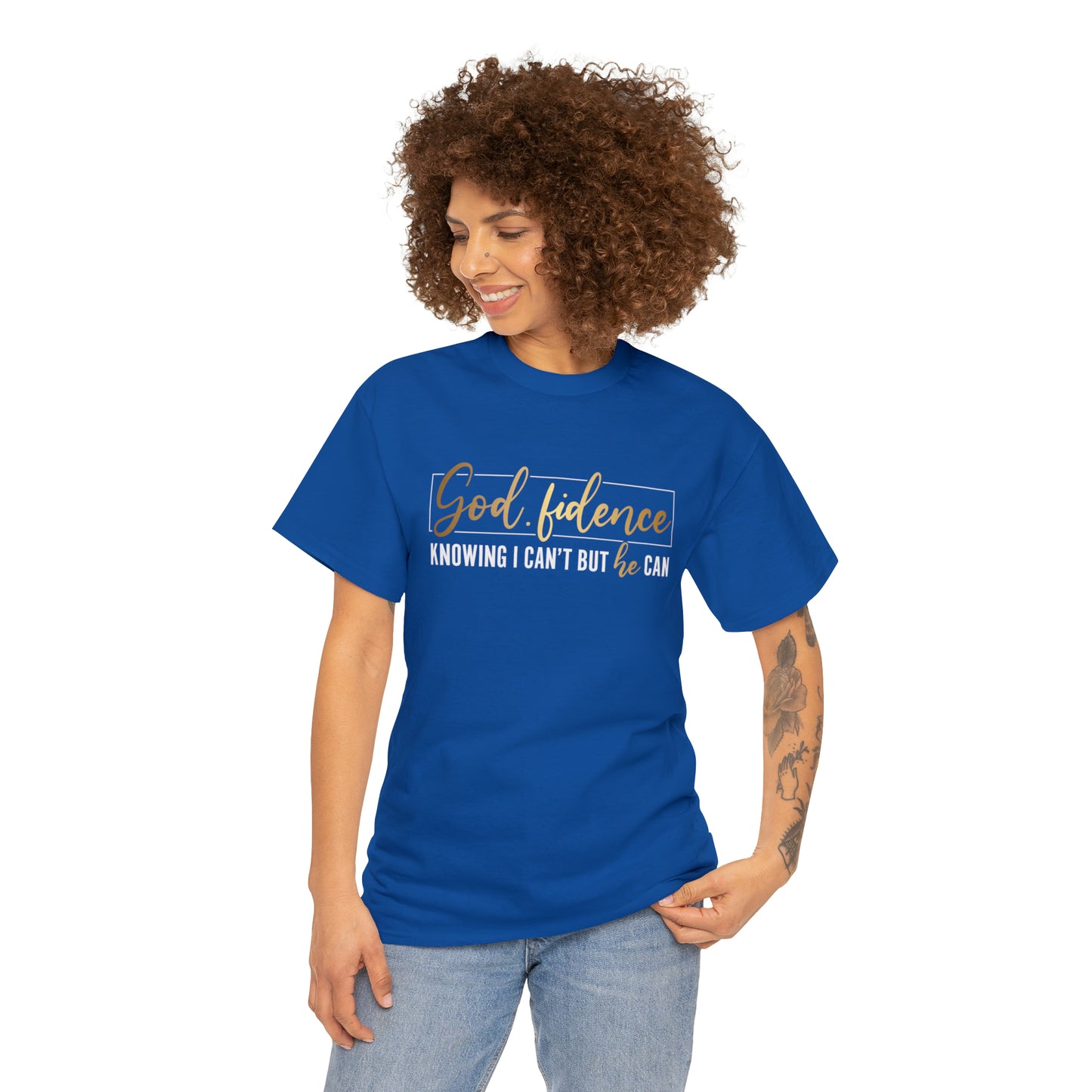 God-fidence Unisex Heavy Cotton Tee - Black Print