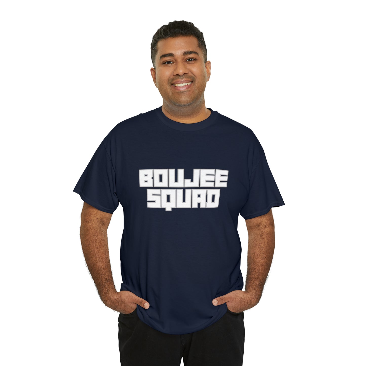 Boujee Squad Unisex Heavy Cotton Tee_WHT Print