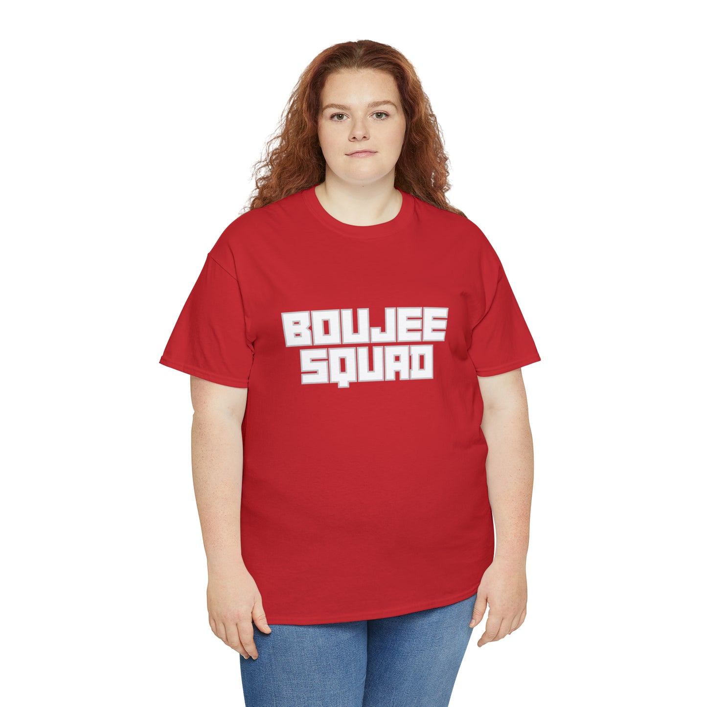 Boujee Squad Unisex Heavy Cotton Tee_WHT Print