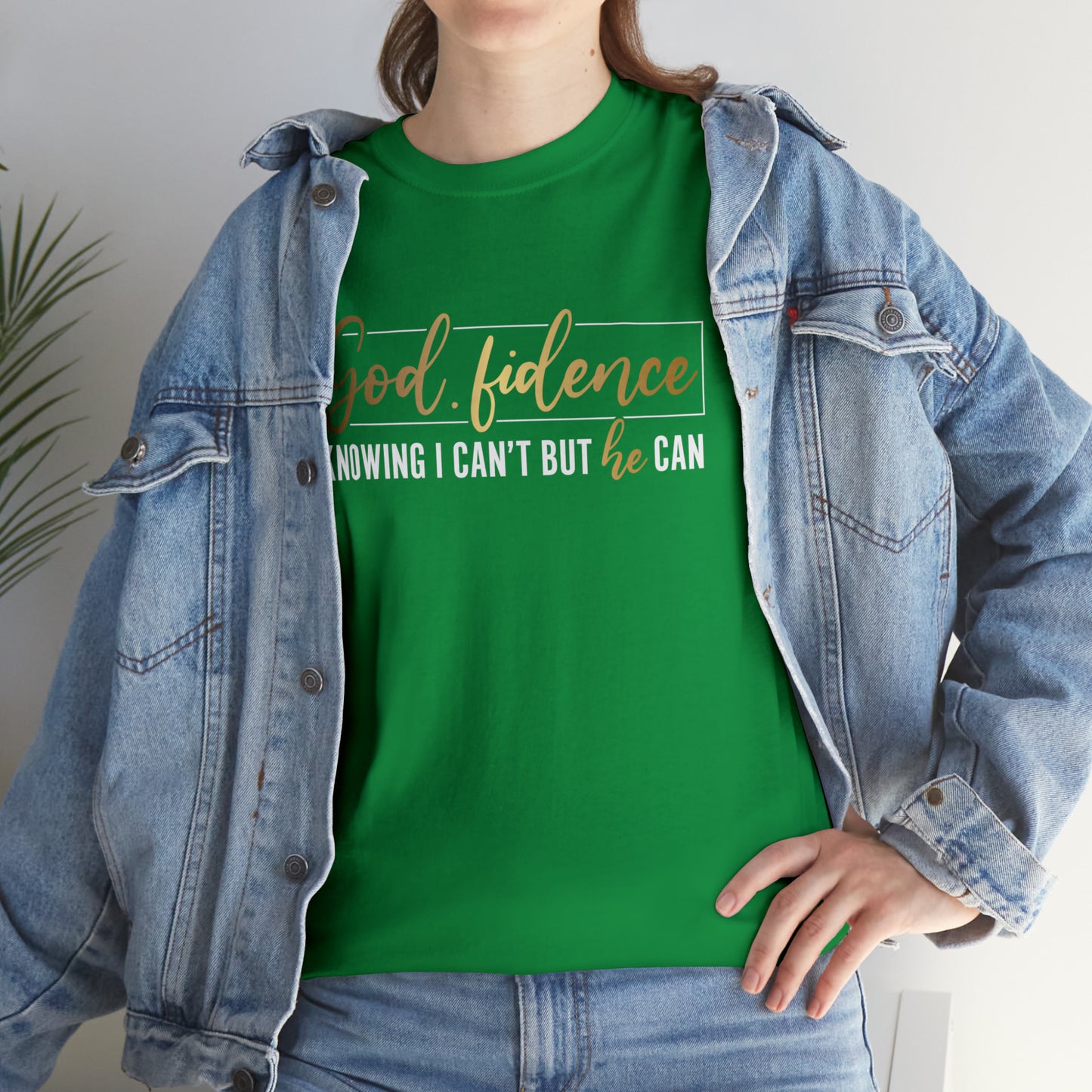God-fidence Unisex Heavy Cotton Tee - Black Print