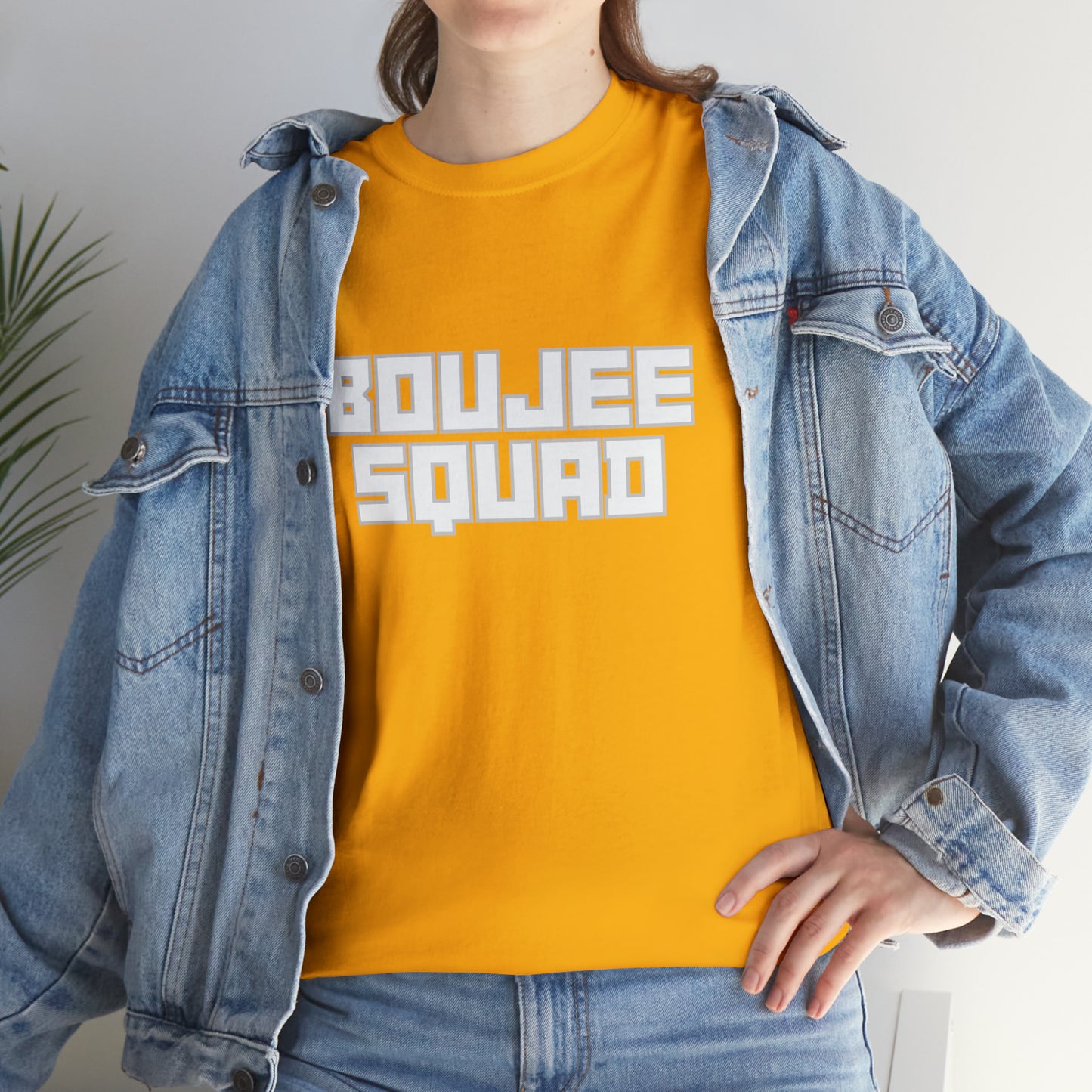 Boujee Squad Unisex Heavy Cotton Tee_WHT Print