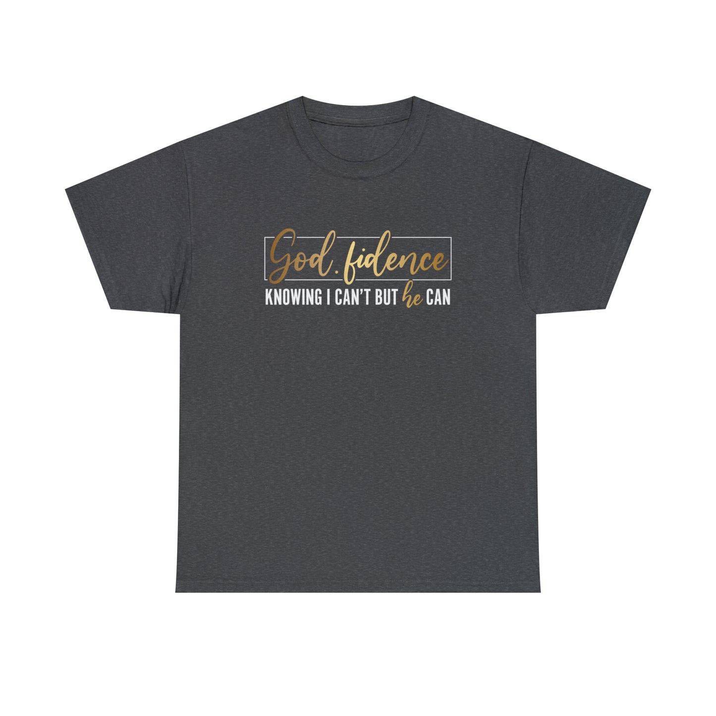 God-fidence Unisex Heavy Cotton Tee - Black Print