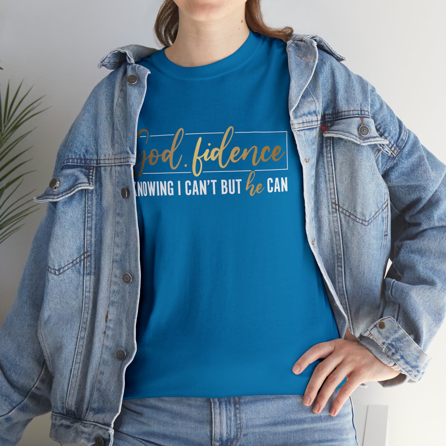 God-fidence Unisex Heavy Cotton Tee - Black Print