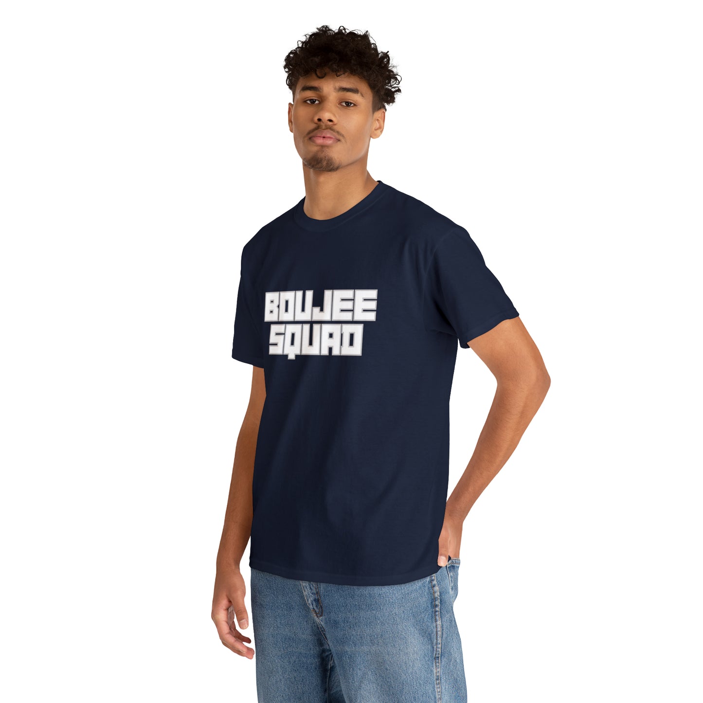 Boujee Squad Unisex Heavy Cotton Tee_WHT Print