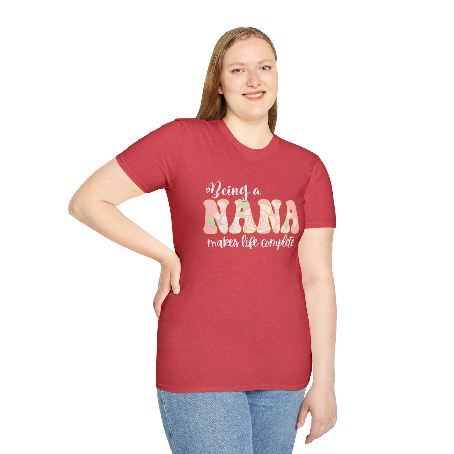 Being a Nana Makes Life Complete Unisex Softstyle T-Shirt