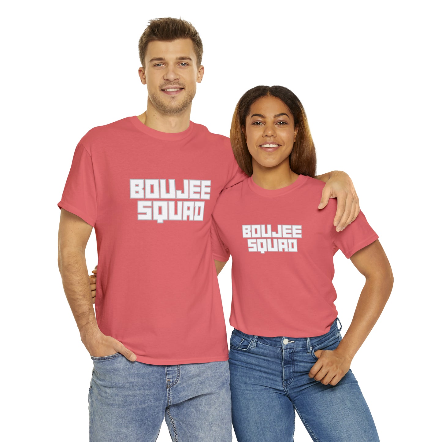 Boujee Squad Unisex Heavy Cotton Tee_WHT Print