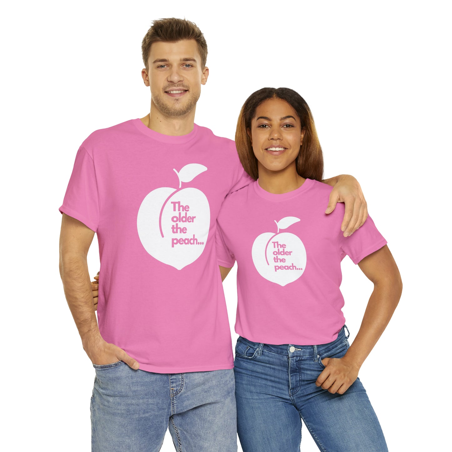 The Older the Peach ... Unisex Heavy Cotton Tee