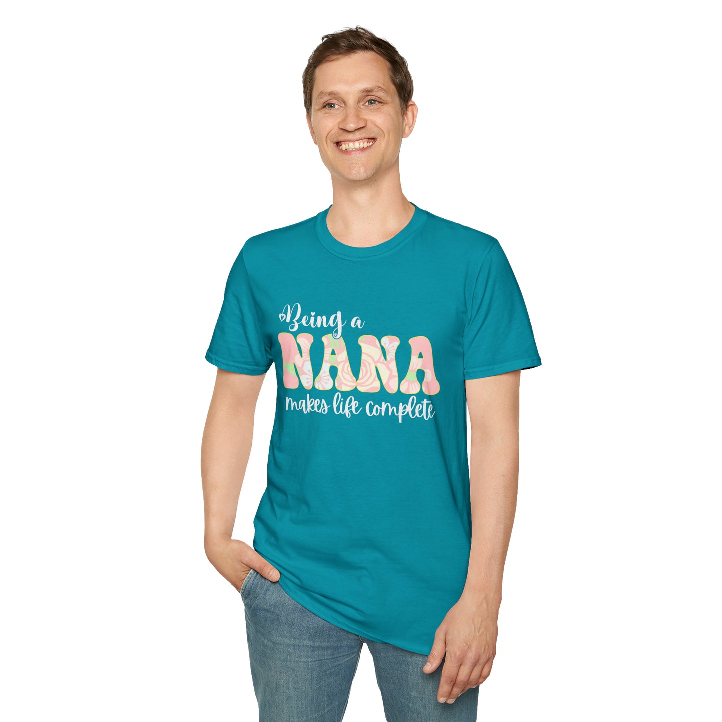 Being a Nana Makes Life Complete Unisex Softstyle T-Shirt