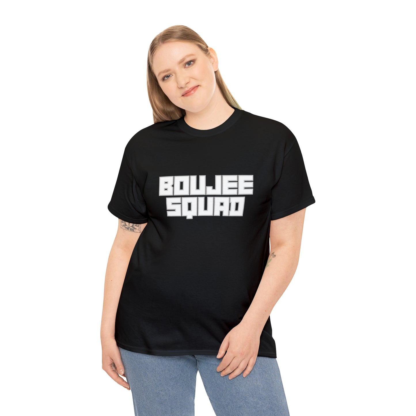 Boujee Squad Unisex Heavy Cotton Tee_WHT Print