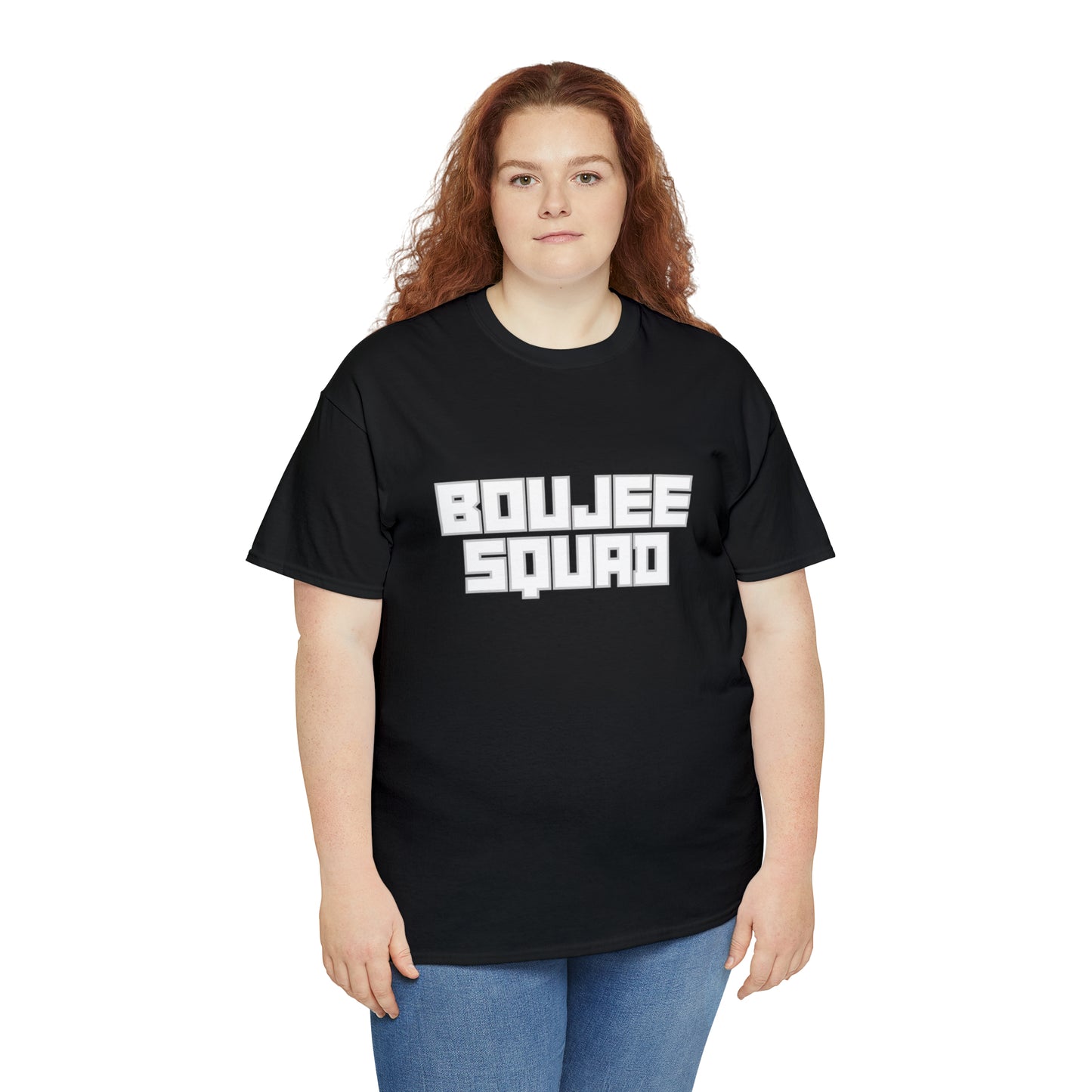 Boujee Squad Unisex Heavy Cotton Tee_WHT Print
