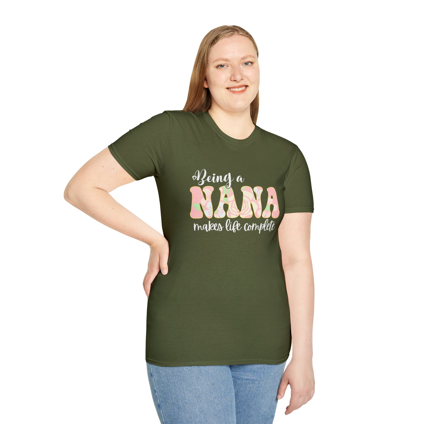 Being a Nana Makes Life Complete Unisex Softstyle T-Shirt