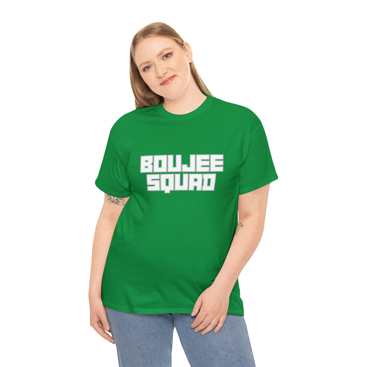 Boujee Squad Unisex Heavy Cotton Tee_WHT Print