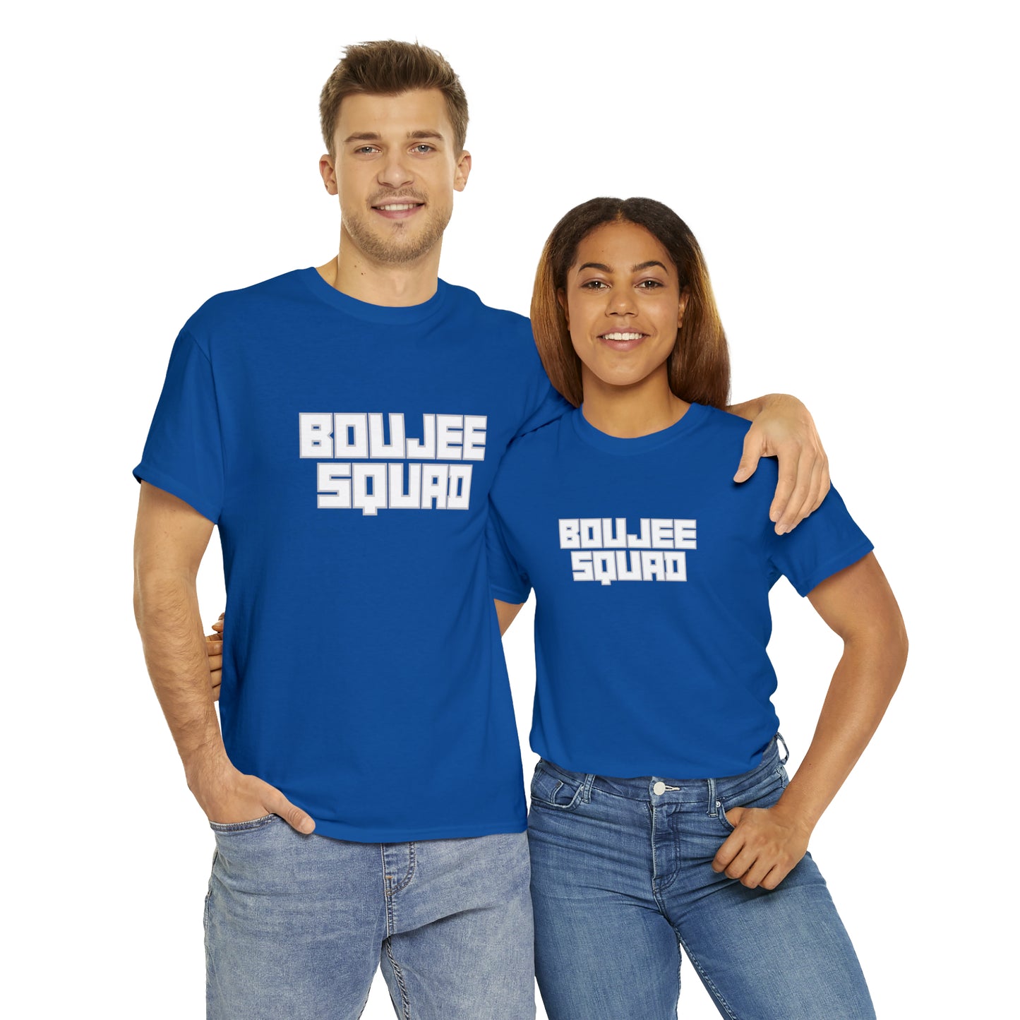 Boujee Squad Unisex Heavy Cotton Tee_WHT Print