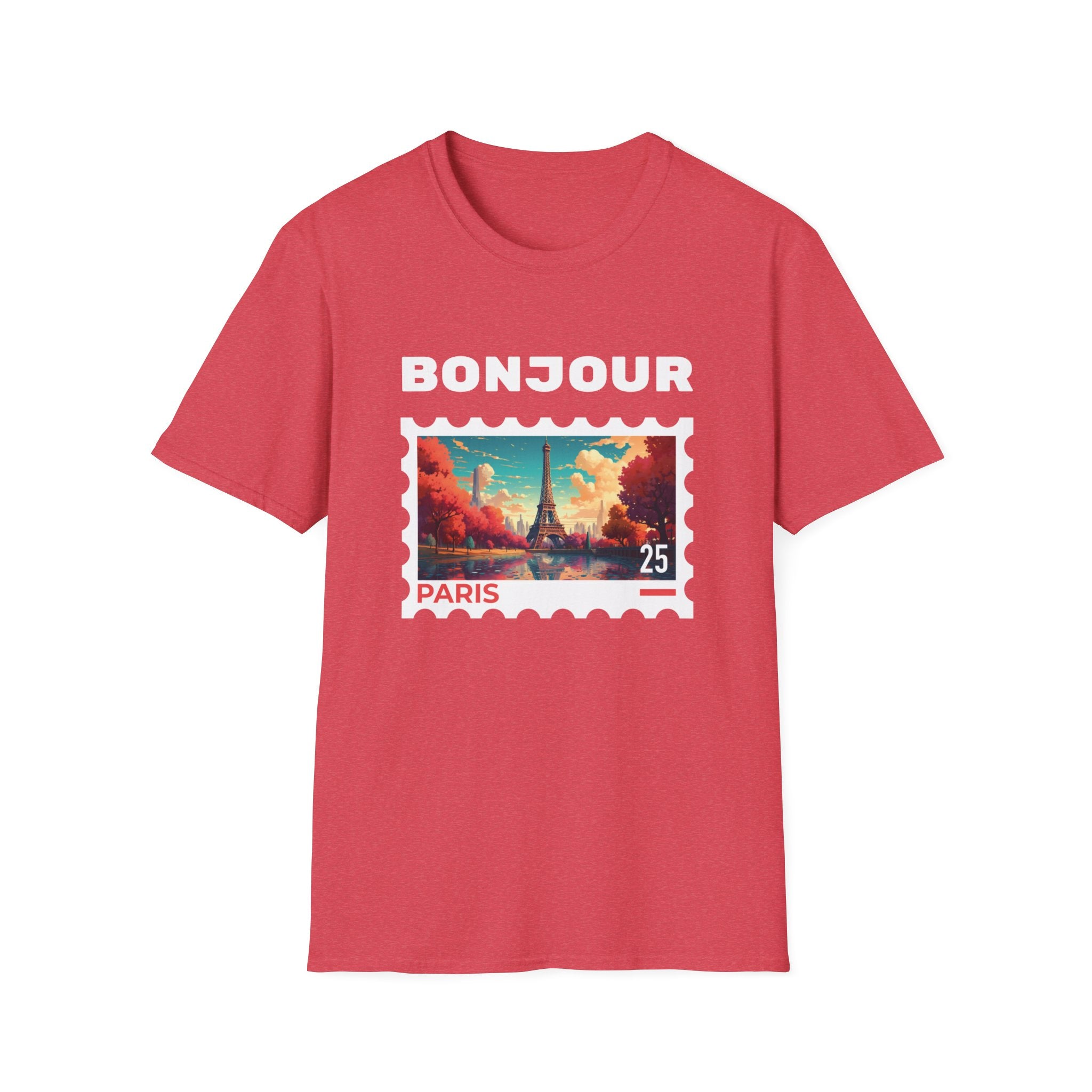 Bonjour Paris France Travel Softstyle T-Shirt – My Boujee Life